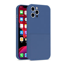 Load image into Gallery viewer, Simple Wallet Case For iphone Silicone Case For iphone 13 12 11 Pro Max Mini With Card Holder Cover Classic Silicone Full Protection Anti-Scratch Shockproof Case

