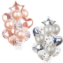 Load image into Gallery viewer, 14Pcs Multi Confetti Balloons For Happy Birthday Party Balloons In Several Luxury Variant Helium Ballons For Celebrations for Boy Girls and  Babies party
