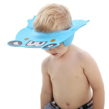 Load image into Gallery viewer, Baby Bathroom Safety Visor Hat Child Shower Cap Adjustable Soft Protect Cute Children Shampoo Safety Protection Bathroom Accessories
