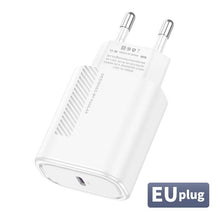 Load image into Gallery viewer, Small Black PD Charger USB 18W QC 4.0 USB Type C Fast Portable Wall Charger High Speed Charging
