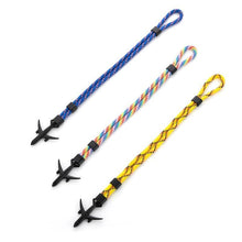 Load image into Gallery viewer, Elegant Modern Fashion Black Anchor Luxury Bracelets For Men And Women Charm Rope Chain Couple Bracelet Metal Airplane Leather Hooks Homme Jewelry
