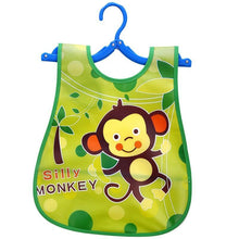 Load image into Gallery viewer, Fashion Printed Adjustable Animal Plastic Waterproof Lunch Feeding Bibs Feeding Cloth for Children In Modern Design
