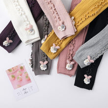 Load image into Gallery viewer, Cute Rabbit Colorful Skinny Trouser Baby Girls Comfortable Knitting Leggings Pants for Kids

