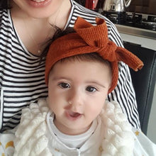 Load image into Gallery viewer, Luxury Modern Designer Baby Headband Girl Knitted Hair Accessories Toddler Knotted Turban Newborn Hair Bows Headwrap
