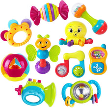 Load image into Gallery viewer, Baby Rattles Teether Shaker Grab and Spin Rattle Musical Toy Set Early Educational Toys For Baby
