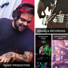 Load image into Gallery viewer, STEVVEX Wired Professional Studio Pro DJ Headphones With Microphone Over Ear HiFi Monitor Music Headset Earphone For Phone PC
