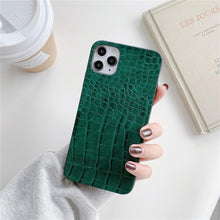 Load image into Gallery viewer, Retro Crocodile Leopard Snake Zebra Pattern Texture PU Leather Cases For iPhone 14 13 Phone Cover Unique Design Shockproof Soft Grip Leather Phone Case For iPhone
