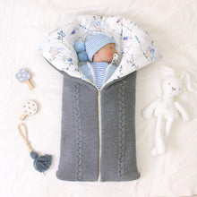 Load image into Gallery viewer, Newborn Infant Baby Knit Sleep Bag Stroller Envelope Blanket Winter Warm Swaddle Wrap Sleeping Bag For Babies
