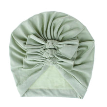 Load image into Gallery viewer, Modern Handamde Toddler Baby Boys&amp; Girls Turban Head Wrap Beanie Cotton Hat Solid Cap Headband For Kids

