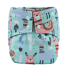 Load image into Gallery viewer, Luxury Charcoal Bamboo Baby Cloth Diaper Nappy Washable Reusable Double Gusset Square Tabs Nappies for Baby and Kids
