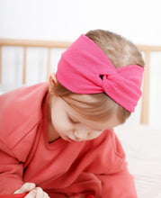 Load image into Gallery viewer, New Autumn Winter Baby Hat Soft Elastic Cotton Newborn Baby Girl Hat Kids Cap Bow In Modern Turban Design
