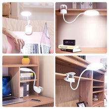 Load image into Gallery viewer, STEVVEX Clip Wireless Table Lamp For Study With 3 Modes Touch Rechargeable LED Reading Desk Lamp USB Table Light Flexo Lamps Table Reading Lamp with Clip for Desk and  Bed
