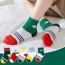 Load image into Gallery viewer, 5 Pairs Baby Boys Winter Socks Cartoon Bear Kids Spring Autumn Cotton Breathable For Kids
