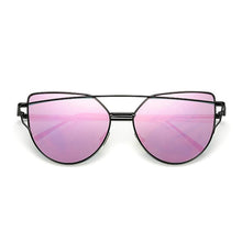 Load image into Gallery viewer, NEW  Stevvex Designer Cat eye Sunglasses For Women and Ladies in Vintage Metal Reflective Glasse Mirror Retro Oculos De Sol Gafas Style With UV 400 Protection
