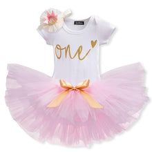 Load image into Gallery viewer, Modern Unicorn Party Girls Tutu Dress Toddler Kids Clothes Baby 1st Birthday Outfits For Girls
