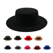 Load image into Gallery viewer, One Size Winter Autumn Cotton Women Men Fedoras Lady Retro Wide Brim  Hat Belt Fedora Hat Top Lightweight Caps Everyday Wear Hats Summer Sun Hat
