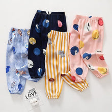 Load image into Gallery viewer, Baby Boys Thin Pants Anti Mosquito Trousers Girls Sleepwear Children Pajama Pants For Air Conditioner
