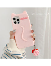 Load image into Gallery viewer, Cartoon Cute Cat Ear Phone Case For Iphone 14 12 13 11pro Max X Xr Xs 7 14plus Matte Soft Silicone Shockproof Case Funny Cat Design Cute Back Case
