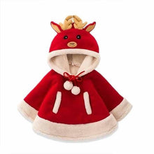 Load image into Gallery viewer, New Year Baby Girls Christmas Reindeer hooded Coat for Babies Boys and Girls In Modern New elegant Design Special Deisgn For Kids
