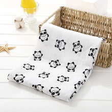 Load image into Gallery viewer, Muslin Cotton Diaper Baby Blankets Newborn Swaddle Blanket Infant Multi Purpose Bath Towel

