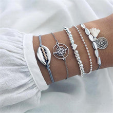 Load image into Gallery viewer, Modern Fashion New Luxury Different Style Elegant Elephant Tree Of Life Tassel Chain Bracelet Sets For Women Jewelry Trend Sets For Her
