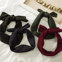 Load image into Gallery viewer, Luxury Modern Designer Baby Headband Girl Knitted Hair Accessories Toddler Knotted Turban Newborn Hair Bows Headwrap
