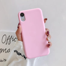 Load image into Gallery viewer, Ultra Thin Slim Fit Soft Grip Anti-Scratch Protective Cover Thicker Candy Phone Case for iPhone Soft Silicon Back Phone Cover for iPhone 12 13 Pro Max iphone Case
