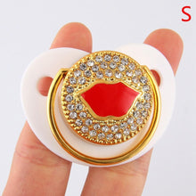Load image into Gallery viewer, Diamond Luxury Modern Cartoon Eye Baby Pacifier Bling Newborn Kids Baby Boys Girl Nipples Silicone Pacifier For Baby
