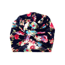 Load image into Gallery viewer, Luxury Modern Newborn Infant Baby Girl Boy and Mom Turban Hat Bows Flower Head Wrap Leopard Hat Cotton Cap For Parent-child
