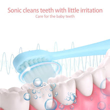 Load image into Gallery viewer, New Electric Toothbrush Cartoon Pattern Teethbrush Electric Teeth Tooth Brush For Kids with Soft Replacement Head Vibrating Toothbrush for Children Boys and Girls Age 3-13 IPX7 Waterproof Christmas Gift for Kids
