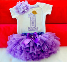 Load image into Gallery viewer, New 1st Birthday Tutu Baby Infant Christening Cake Dresses for Party Kids 1 Year Baby Girl For  Birthday Party
