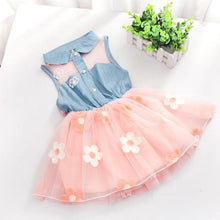 Load image into Gallery viewer, Modern New Luxury Summer Dress Children's Clothing Girls Stitching Baby Girl Princess Dress For All Occassion
