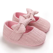 Load image into Gallery viewer, Baby Girls First Walkers Bow Knot Solid Soft Shoe Footwear For Baby Girl Breathable Shoes
