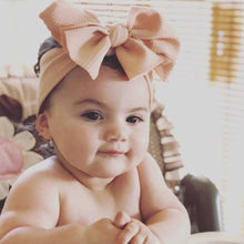 Load image into Gallery viewer, Newborn Toddler Baby Girls Head Wrap Rabbit Big Bow Knot Turban Headband Hair Accessories For Girls Kids
