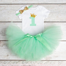 Load image into Gallery viewer, New 1st Birthday Tutu Baby Infant Christening Cake Dresses for Party Kids 1 Year Baby Girl For  Birthday Party
