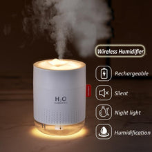 Load image into Gallery viewer, Wireless Air Humidifier USB Portbale Aroma Diffuser 2000mAh Battery Rechargeable Umidificador Essential Oil Humidificador Mist Maker

