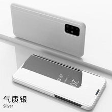 Load image into Gallery viewer, Smart Flip Phone Case For iPhone X XR XS 5 5S SE 7 8 6 6S Plus 11 12 13 Mini Pro Max 2020 Mirror Window Standing Holder Cover  Mirror Screen Smart Plating Case 360 Full Body Ultra Thin Intelligent Protective Case
