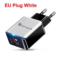 Load image into Gallery viewer, Fast Universal Portable Quick Charge 3.0 4.0 USB Charger 5V 3A Fast Charging Adapter Lightweight Mobile Phone Charger
