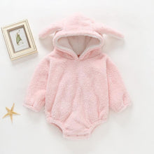 Load image into Gallery viewer, Luxury Modern Newborn Baby Boy/Girl Clothes Long Sleeve Hoddies Bear Zipper Baby Romper Clothes Autumn Winter Season For Kids and Baby
