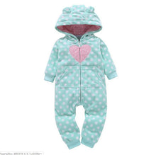 Load image into Gallery viewer, Modern Colorful Interesting Newborn Baby Unisex Warm Clothing Long Sleeved Cotton Romper For Kids

