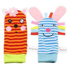 Load image into Gallery viewer, Colorful Wrist Rattles Infant Baby Kids Socks Rattle Toys Foot Socks Educational Toy High Quality Babies Gift
