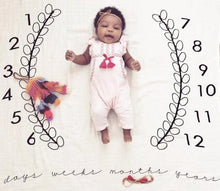 Load image into Gallery viewer, Newborn baby Monthly Growth  Blanket Photography Props Background Cloth For Baby
