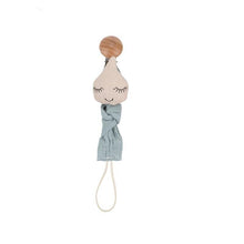 Load image into Gallery viewer, Modern Handmade Pacifier Chain Baby Teething Chains Crochet Rabbit Panda Beads Wooden Clips Wood Tiny Rod  For Kids
