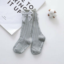 Load image into Gallery viewer, Luxury Modern One Pairs New Kids Socks Toddlers Girls 3D Bow knot Knee Lengths Soft Cotton Baby Socks For Kids
