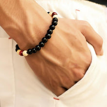 Load image into Gallery viewer, Lava Stone Men Wrist  Bracelet Natural Moonstone Bead Tibetan  Chakra Diffuser Bracelets For Men Jewelry Cool Gifts
