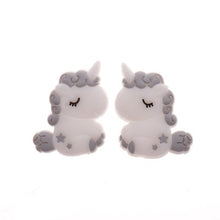 Load image into Gallery viewer, Silicone Unicorn Teether Beads Cute Cartoon Rodent BPA Free Baby Teething Toy For Baby and Kids
