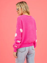 Load image into Gallery viewer, Heart Print Valentine's Day Crew Neck Sweater | NCS
