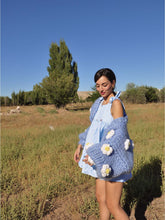 Load image into Gallery viewer, Heavy Thread Handmade Daisy Wool Cardigan | NCS

