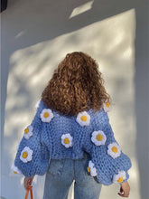 Load image into Gallery viewer, Heavy Thread Handmade Daisy Wool Cardigan | NCS
