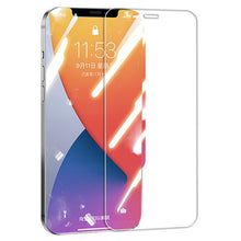 Load image into Gallery viewer, 5Pcs 20000D Black Transparent Screen Protector for iPhone 14 13 12 mini 11 Pro X XS Max XR SE 9H 2.5D Clear Tempered Glass Film Edge to Edge Case Friendly Screen Protection Film For iPhone
